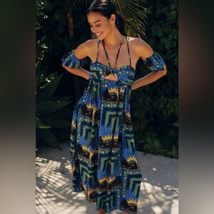 Anthropologie dress with criss cross back,